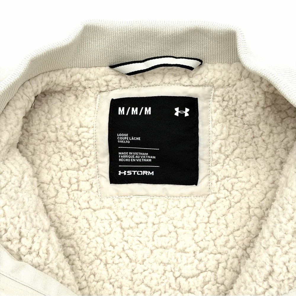 NWT New Under Armour Women’s Expanse Fleece Lined Bomber Jacket Medium M Coat - Picture 4 of 6